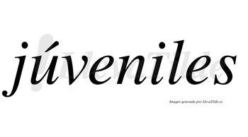 Júveniles lleva tilde con vocal tónica en la «u»