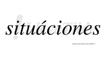 Situáciones lleva tilde con vocal tónica en la «a»