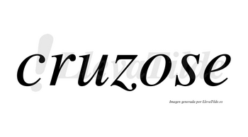 Cruzose no lleva tilde con vocal tónica en la «o»