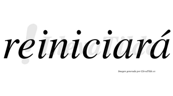 Reiniciará  lleva tilde con vocal tónica en la segunda «a»