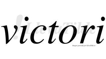 Victori  no lleva tilde con vocal tónica en la «o»