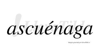 Ascuénaga  lleva tilde con vocal tónica en la «e»