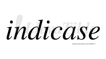 Indicase no lleva tilde con vocal tónica en la «a»