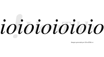 Ioioioioioio no lleva tilde con vocal tónica en la sexta «o»