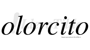 Olorcito  no lleva tilde con vocal tónica en la «i»