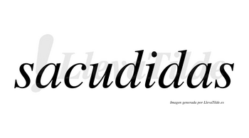 Sacudidas  no lleva tilde con vocal tónica en la «i»