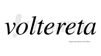 Voltereta no lleva tilde con vocal tónica en la segunda «e»