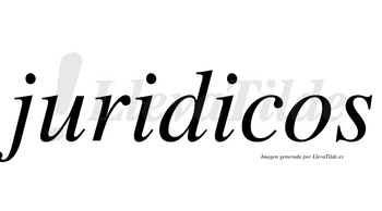 Juridicos no lleva tilde con vocal tónica en la segunda «i»