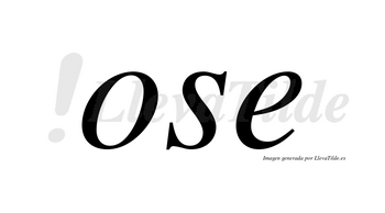 Ose no lleva tilde con vocal tónica en la «o»