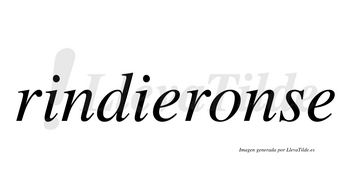 Rindieronse  no lleva tilde con vocal tónica en la «o»