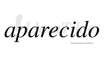 Aparecido  no lleva tilde con vocal tónica en la «i»