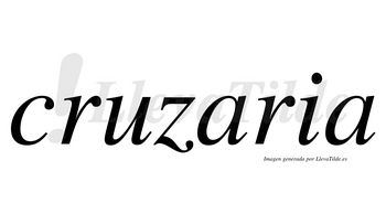 Cruzaria no lleva tilde con vocal tónica en la primera «a»