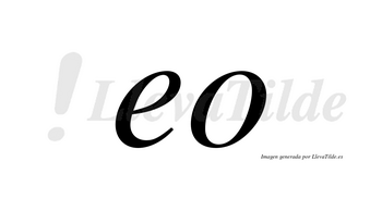 Eo no lleva tilde con vocal tónica en la «e»
