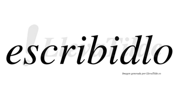 Escribidlo no lleva tilde con vocal tónica en la segunda «i»