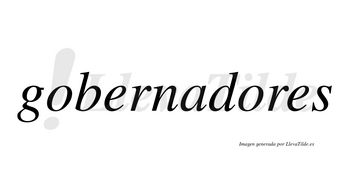 Gobernadores  no lleva tilde con vocal tónica en la segunda «o»