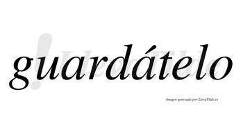 Guardátelo  lleva tilde con vocal tónica en la segunda «a»