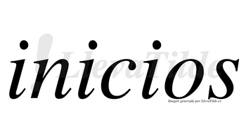 Inicios  no lleva tilde con vocal tónica en la segunda «i»