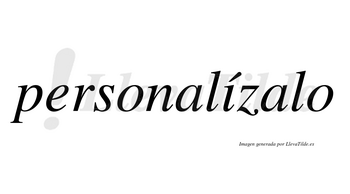 Personalízalo  lleva tilde con vocal tónica en la «i»