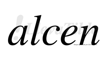 Alcen no lleva tilde con vocal tónica en la «a»