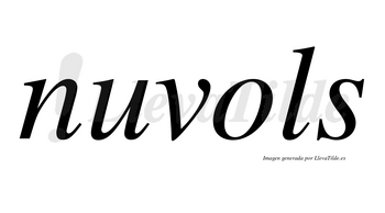 Nuvols no lleva tilde con vocal tónica en la «o»
