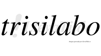 Trisilabo no lleva tilde con vocal tónica en la «a»