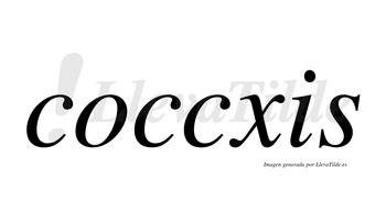 Coccxis no lleva tilde con vocal tónica en la «o»