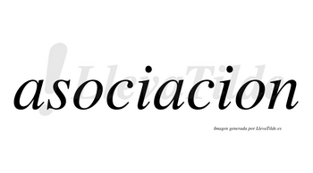 Asociacion no lleva tilde con vocal tónica en la segunda «a»