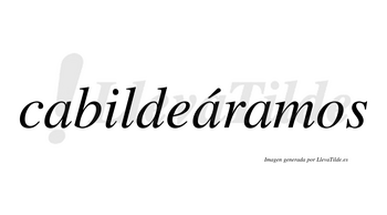 Cabildeáramos  lleva tilde con vocal tónica en la segunda «a»