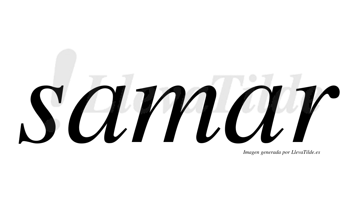 Samar Es ¿Lleva tilde samar? | LlevaTilde.es