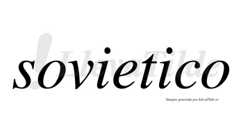 Sovietico no lleva tilde con vocal tónica en la segunda «i»