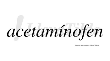 Acetamínofen lleva tilde con vocal tónica en la «i»