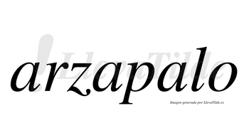 Arzapalo  no lleva tilde con vocal tónica en la tercera «a»