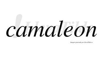 Camaleon no lleva tilde con vocal tónica en la «e»