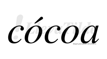 Cócoa lleva tilde con vocal tónica en la primera «o»
