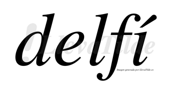 Delfí lleva tilde con vocal tónica en la «i»