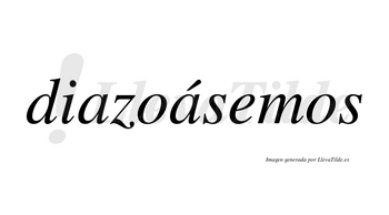 Diazoásemos  lleva tilde con vocal tónica en la segunda «a»