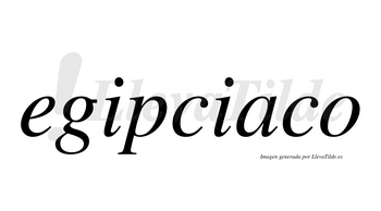 Egipciaco no lleva tilde con vocal tónica en la «a»