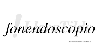 Fonendoscopio no lleva tilde con vocal tónica en la tercera «o»