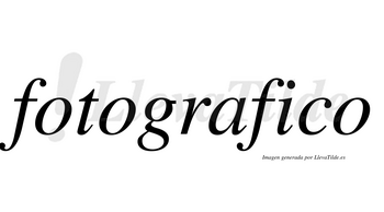 Fotografico no lleva tilde con vocal tónica en la «i»