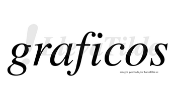 Graficos no lleva tilde con vocal tónica en la «i»