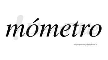 Mómetro lleva tilde con vocal tónica en la primera «o»