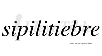 Sipilitiebre no lleva tilde con vocal tónica en la primera «e»
