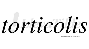 Torticolis no lleva tilde con vocal tónica en la segunda «o»