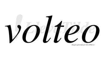 Volteo  no lleva tilde con vocal tónica en la «e»