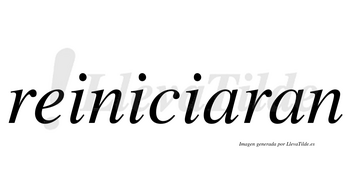 Reiniciaran  no lleva tilde con vocal tónica en la primera «a»