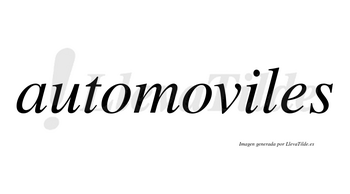 Automoviles no lleva tilde con vocal tónica en la «i»