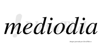 Mediodia no lleva tilde con vocal tónica en la «o»