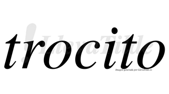 Trocito no lleva tilde con vocal tónica en la «i»