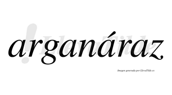 Arganáraz lleva tilde con vocal tónica en la tercera «a»