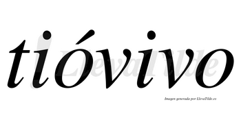 Tióvivo  lleva tilde con vocal tónica en la primera «o»
